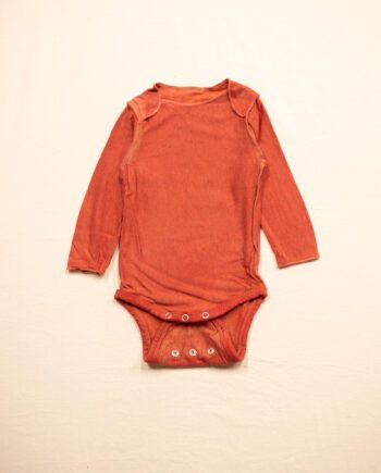 Wollen Romper Lange Mouw - Cherry Red